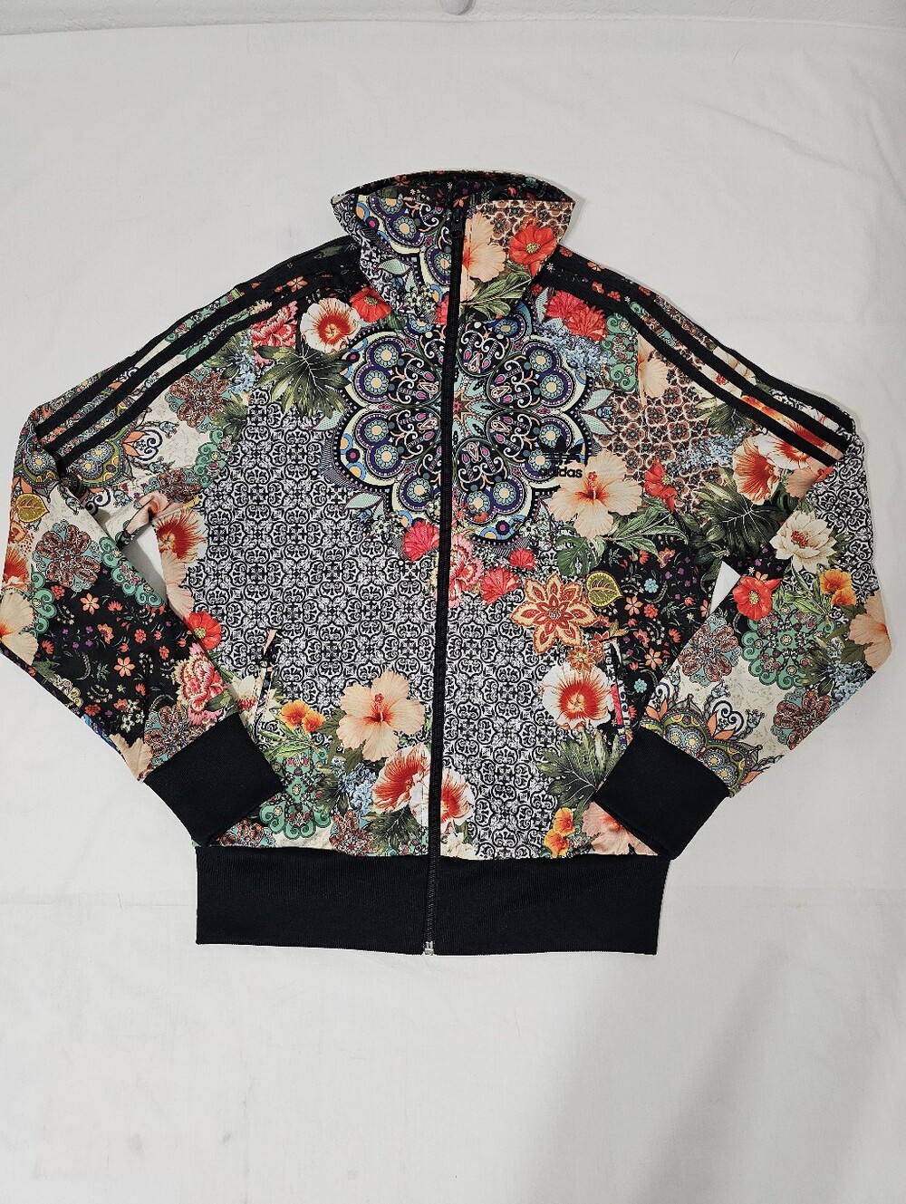 Adidas Originals Jardim Agharta x FARM Firebird Track Jacket Floral Trefoil M - Picture 5 of 10